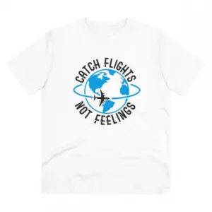 Men's PC Cotton Explore The Unseen Printed T Shirt (Color: White, Thread Count: 180GSM)