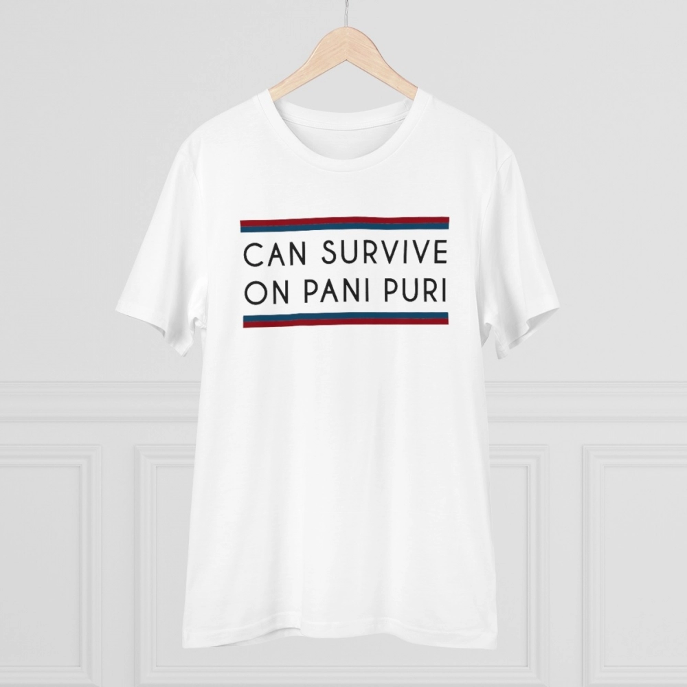 Men's PC Cotton Quotes Printed T Shirt (Color: White, Thread Count: 180GSM) - Image 3