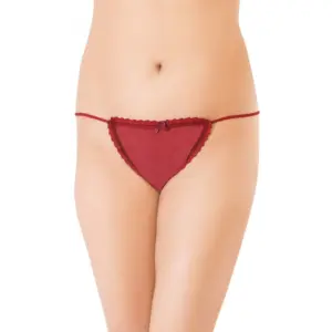 Women's Lycra Low Rise Sleek String (Wine Red)