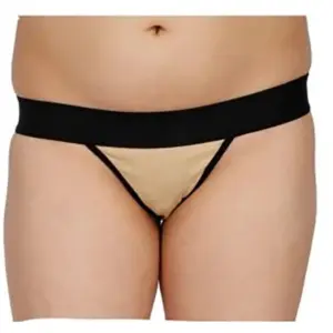 Women's Pack Of 2 Cotton Spandex Tanga Briefs Panty (Nude)