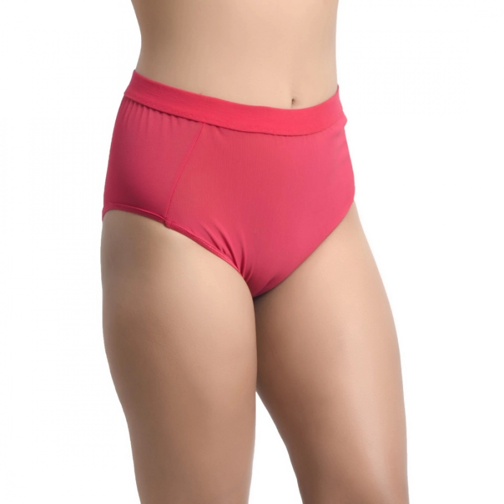 Women's Cotton Blend Boyshort Panty (Red Pink) - Image 4