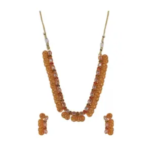 Women's Elegent Laxmi Coin Shape Jewellery Chowker Set (White, Free Size)