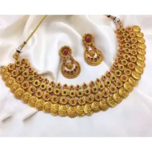 Women's Jewellery Set (Red And Green, Free Size)