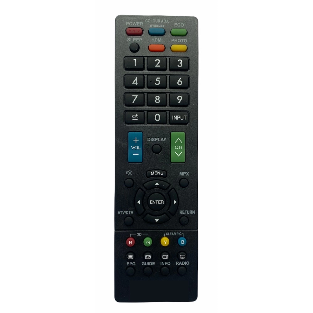 LCD/LED Remote No. GB016WJSA, Compatible with Sharp LCD/LED TV Remote Control (Exactly Same Remote will Only Work)