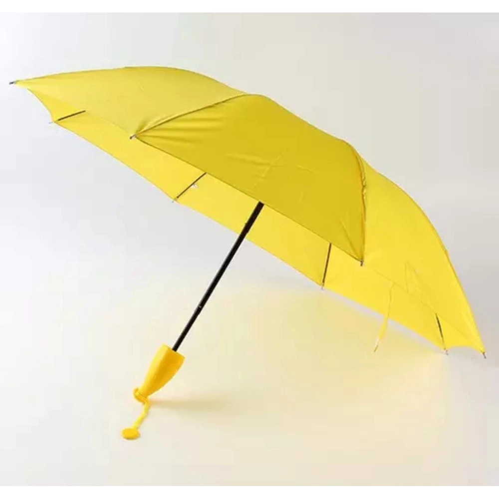 Stylish Banana Shaped Mini Foldable Umbrella (Color: Assorted) - Image 4
