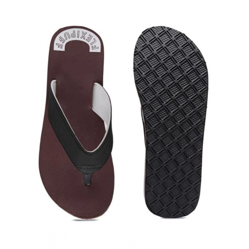 Unisex Rubber Men's Slippers for Ultimate Comfort (Maroon) - Image 5