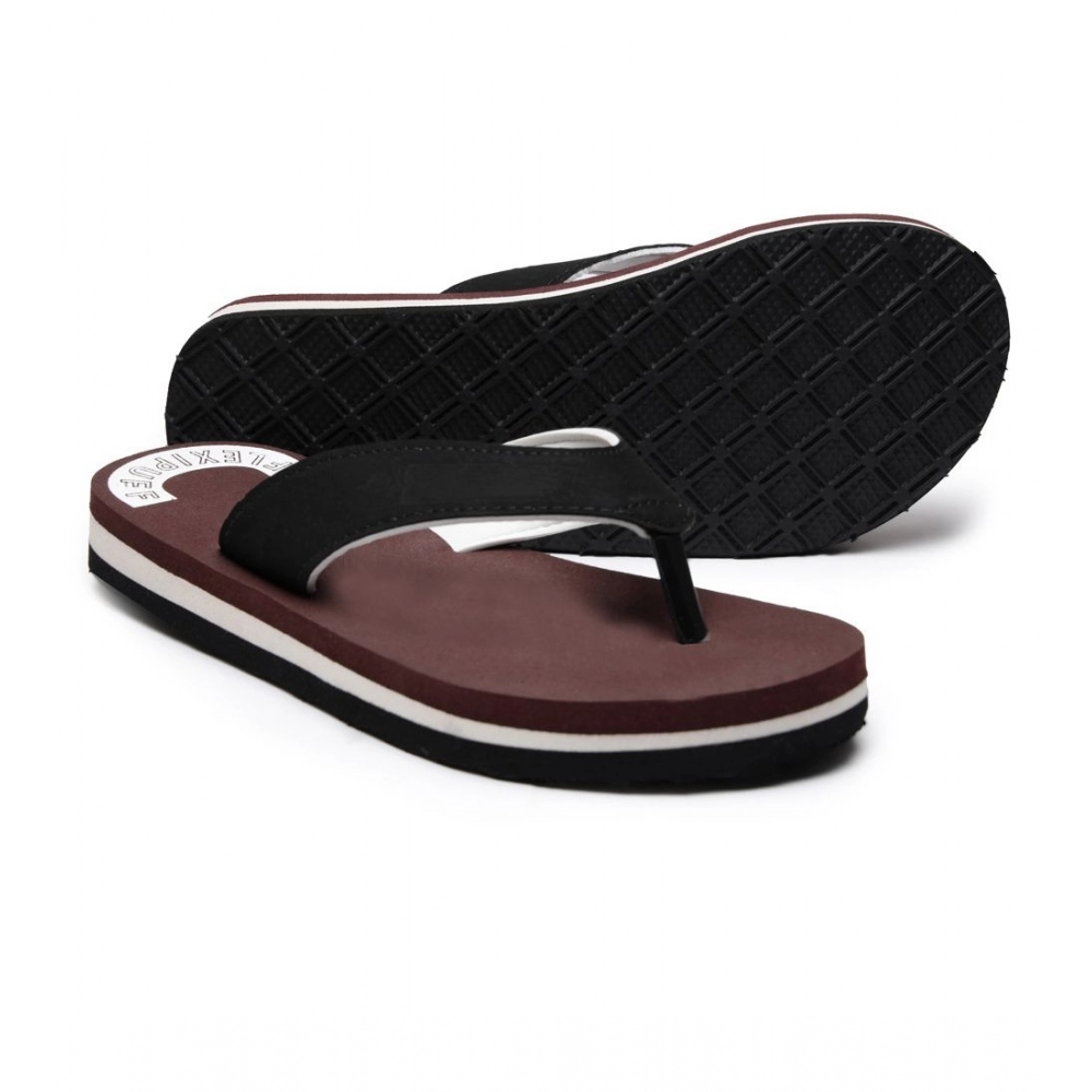 Unisex Rubber Men's Slippers for Ultimate Comfort (Maroon) - Image 2