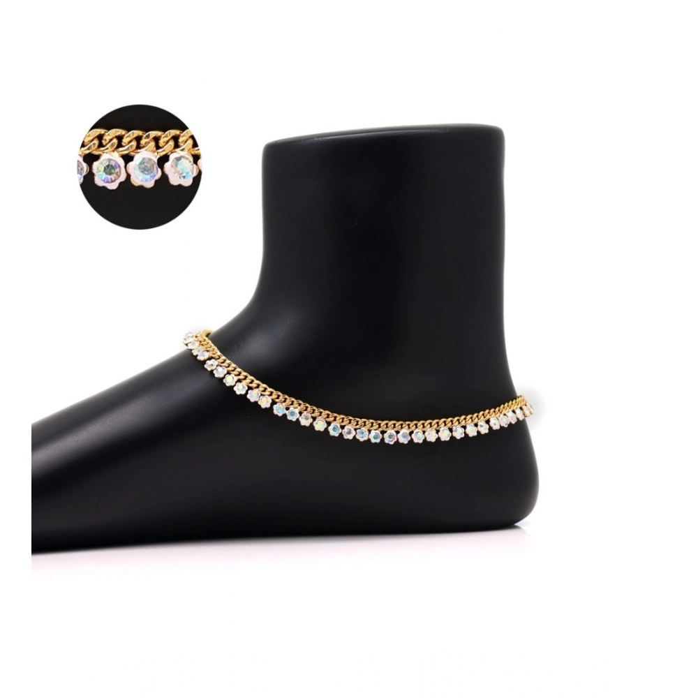 Women's Rainbow Color Anklets (Free Size: Upto 10") - Image 2