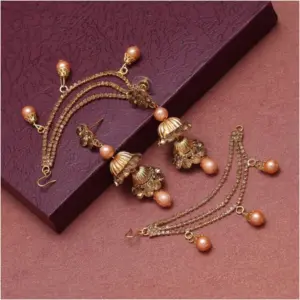 Women's Gold Color Bahubali Earrings