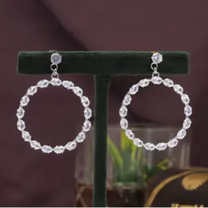 Women's White Color Antique Earrings