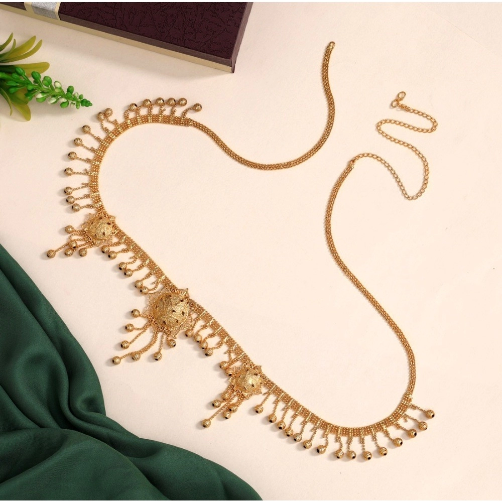 Women's Gold Plated Kamarband Waist Belt For Women//Girls Adjustable Chain - Image 3
