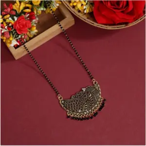 Women's Black Color Mangalsutra