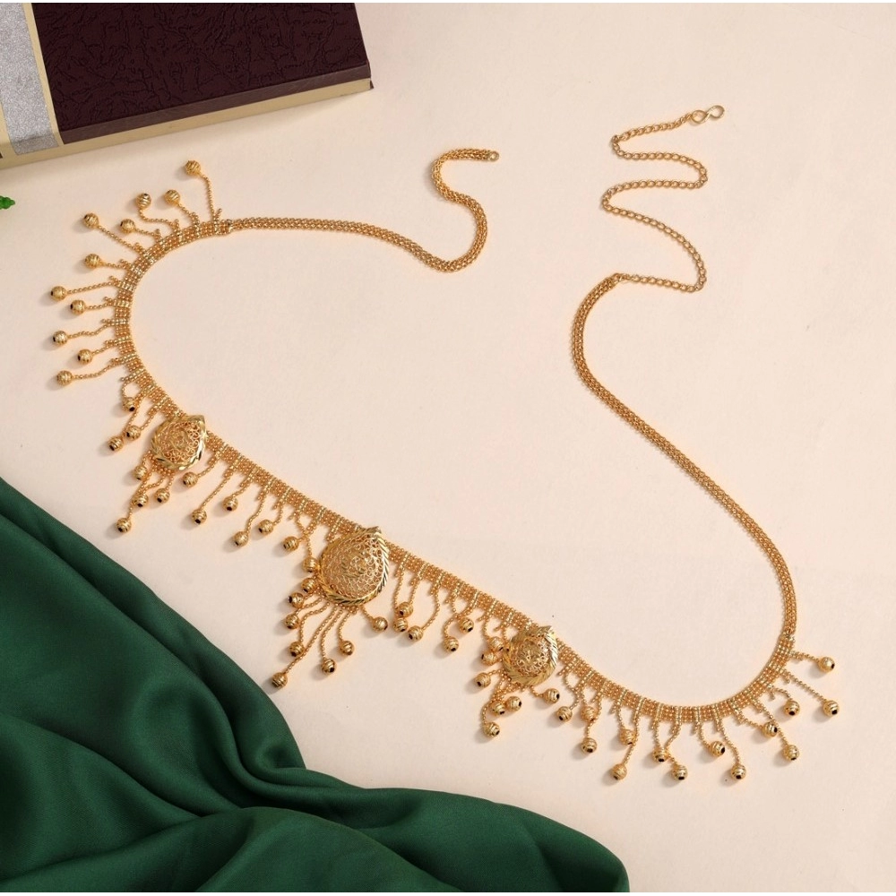 Women's Gold Plated Kamarband Waist Belt For Women//Girls Adjustable Chain - Image 3