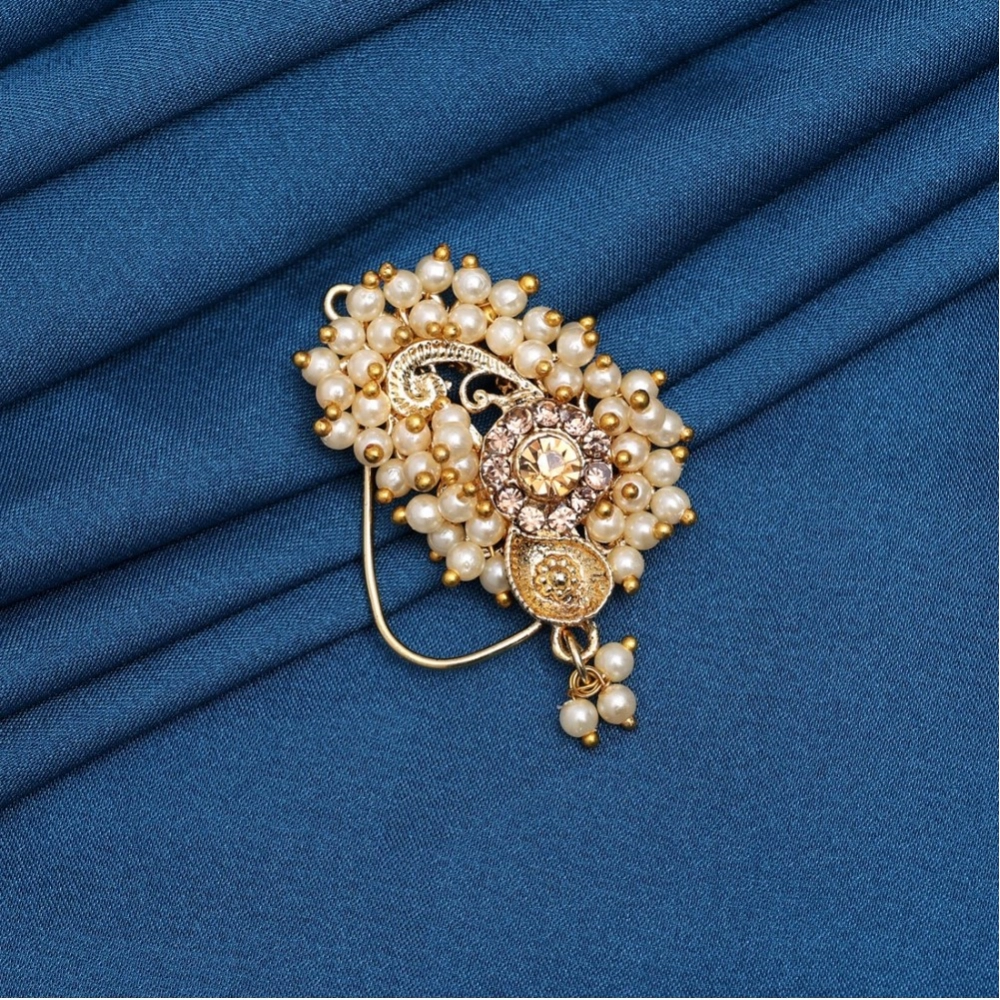 Women's Gold Color Nose Pin