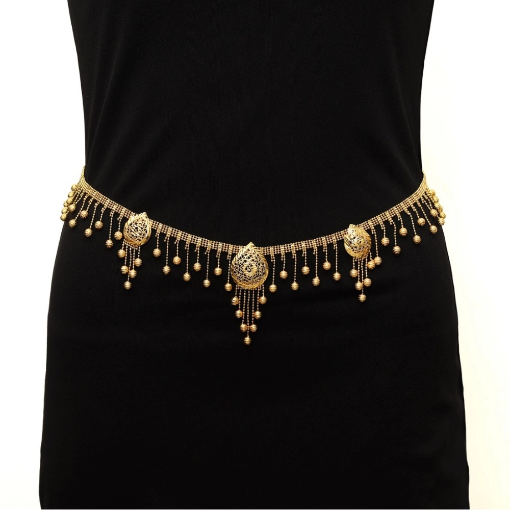 Women's Gold Plated Kamarband Waist Belt For Women//Girls Adjustable Chain - Image 2