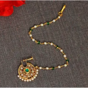 Women's Green Color Nose Nath