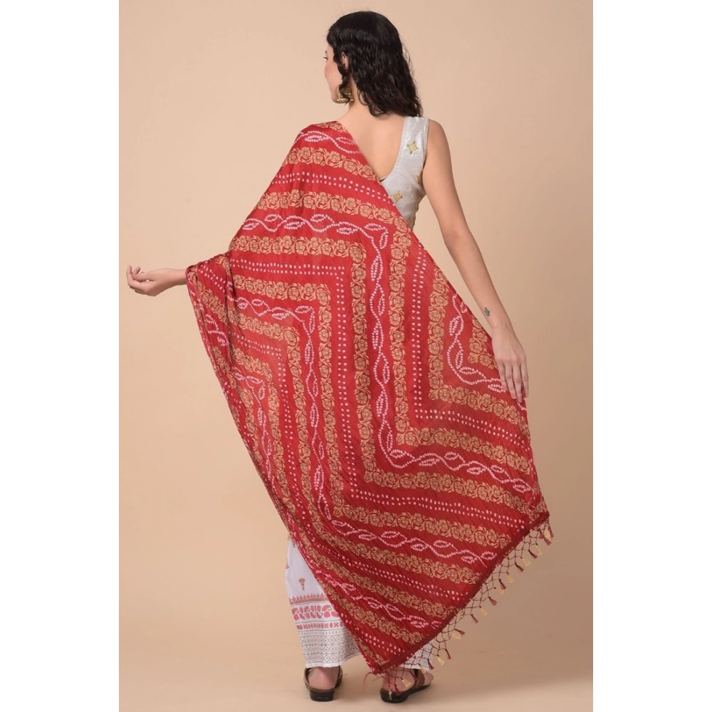 Women's Chanderi Printed Dupatta (Multicolor, Length:?2.25 to 2.50 Mtr) - Image 5