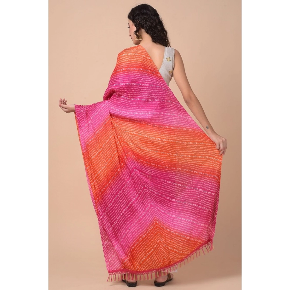 Women's Chanderi Printed Dupatta (Multicolor, Length:?2.25 to 2.50 Mtr) - Image 5
