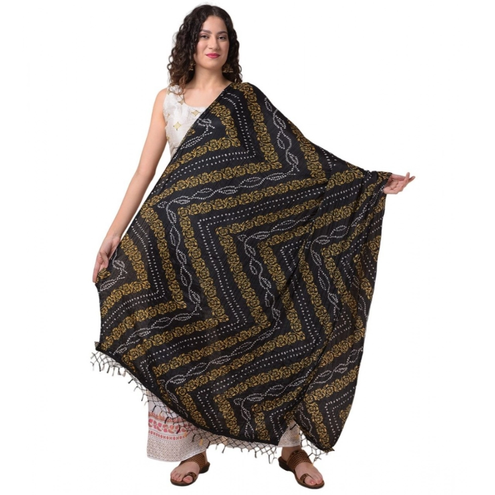 Women's Chanderi Printed Dupatta (Multicolor, Length:?2.25 to 2.50 Mtr)