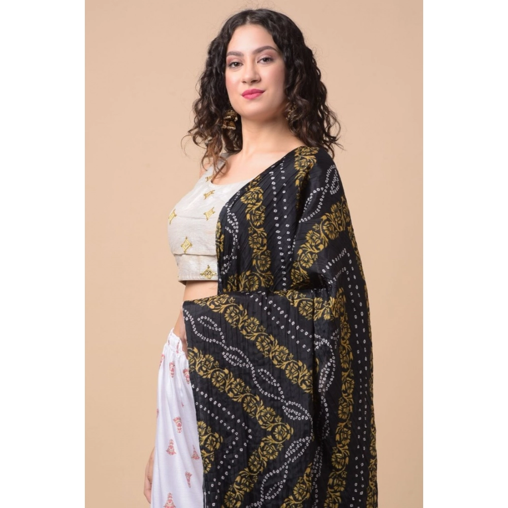 Women's Chanderi Printed Dupatta (Multicolor, Length:?2.25 to 2.50 Mtr) - Image 2