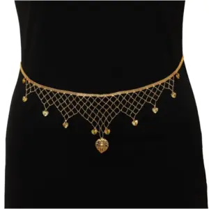 Women's Gold Plated Kamarband Waist Belt For Women//Girls Adjustable Chain