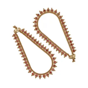 Women's Rani Color Anklets (Free Size: Upto 10")