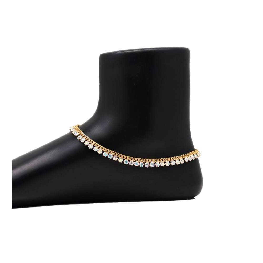 Women's Rainbow Color Anklets (Free Size: Upto 10")