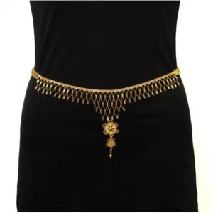 Women's Gold Plated Kamarband Waist Belt For Women//Girls Adjustable Chain