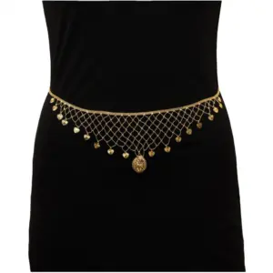Women's Gold Plated Kamarband Waist Belt For Women//Girls Adjustable Chain