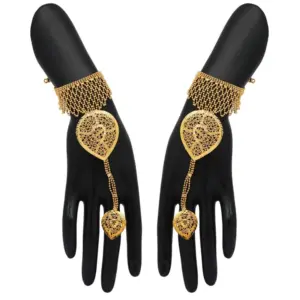 Women's Gold Plated Hathphool Adjustable Chain