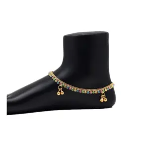 Women's Multi Color Anklets (Free Size: Upto 10")