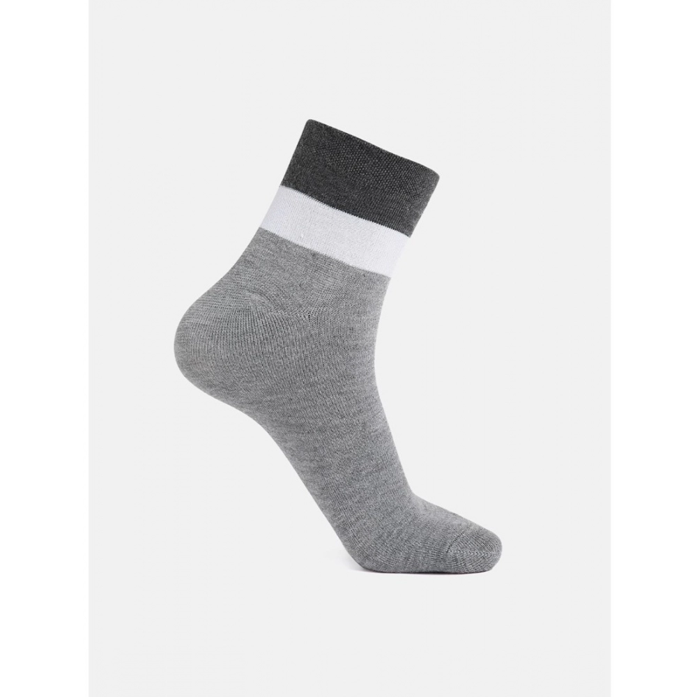 5 Pairs Men's Casual Cotton Blended Solid Ankle length Socks (Assorted) - Image 4