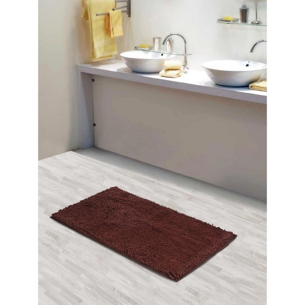 Solid Polyester Bathmat (Brown) - Image 6