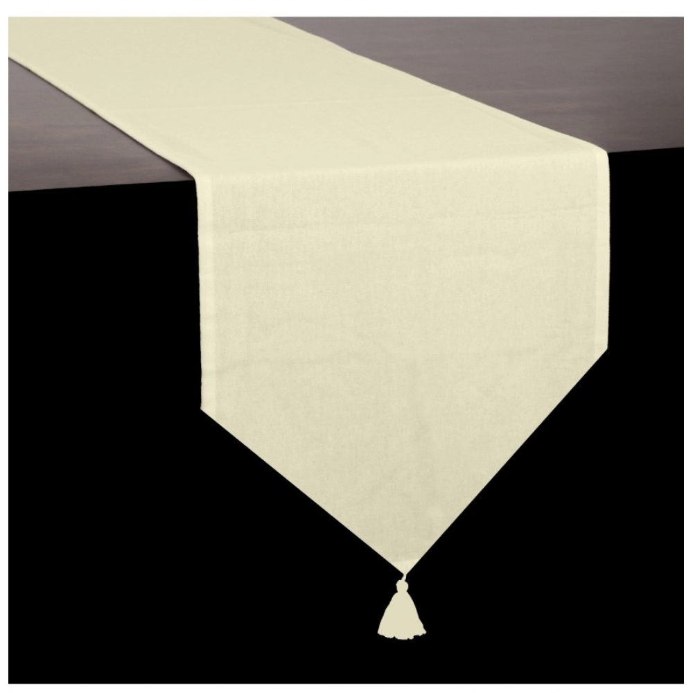 Solid Cotton Table Runners (Beige) - Image 2