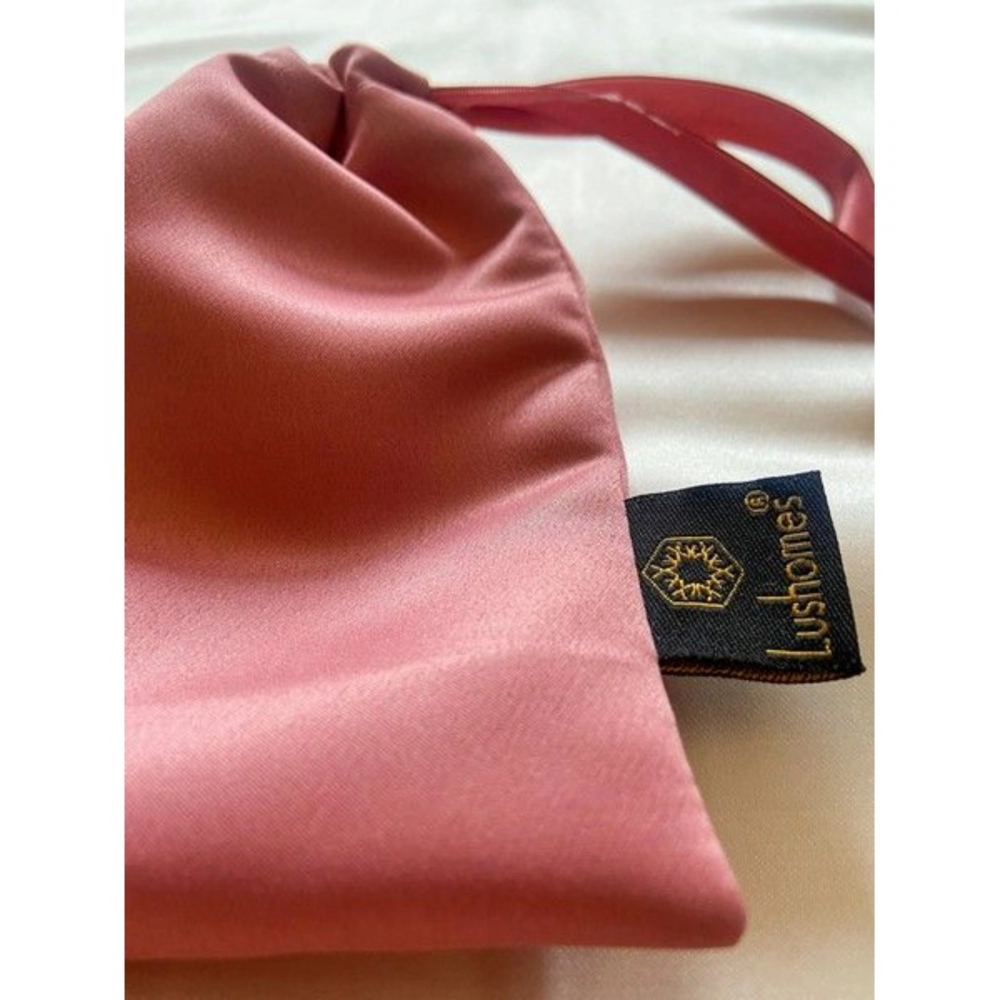 Solid Satin Silk Eyemasks (Pink) - Image 2