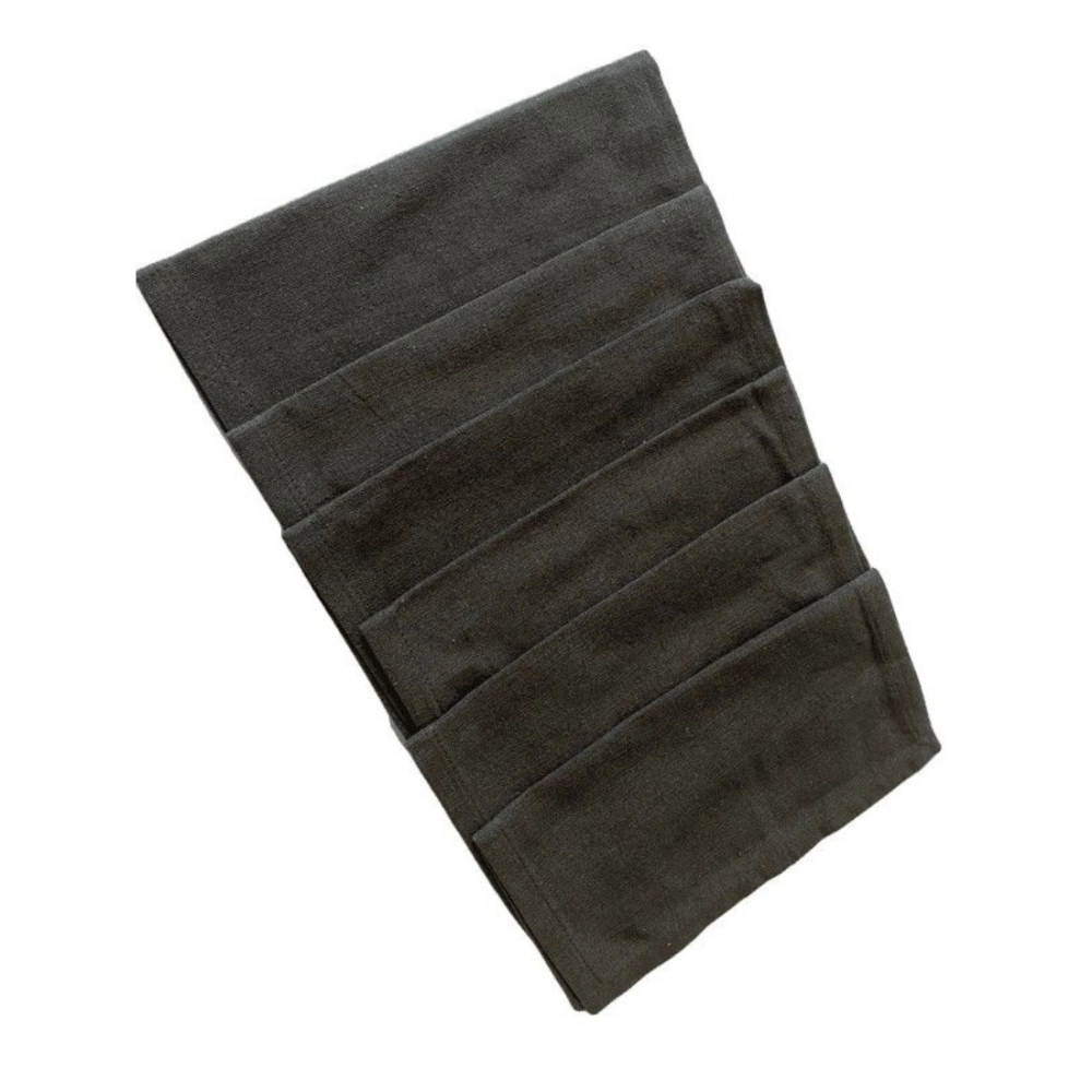 Solid Cotton Napkins Sets (Grey) - Image 4