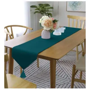 Solid Cotton Table Runners (Royal Green)