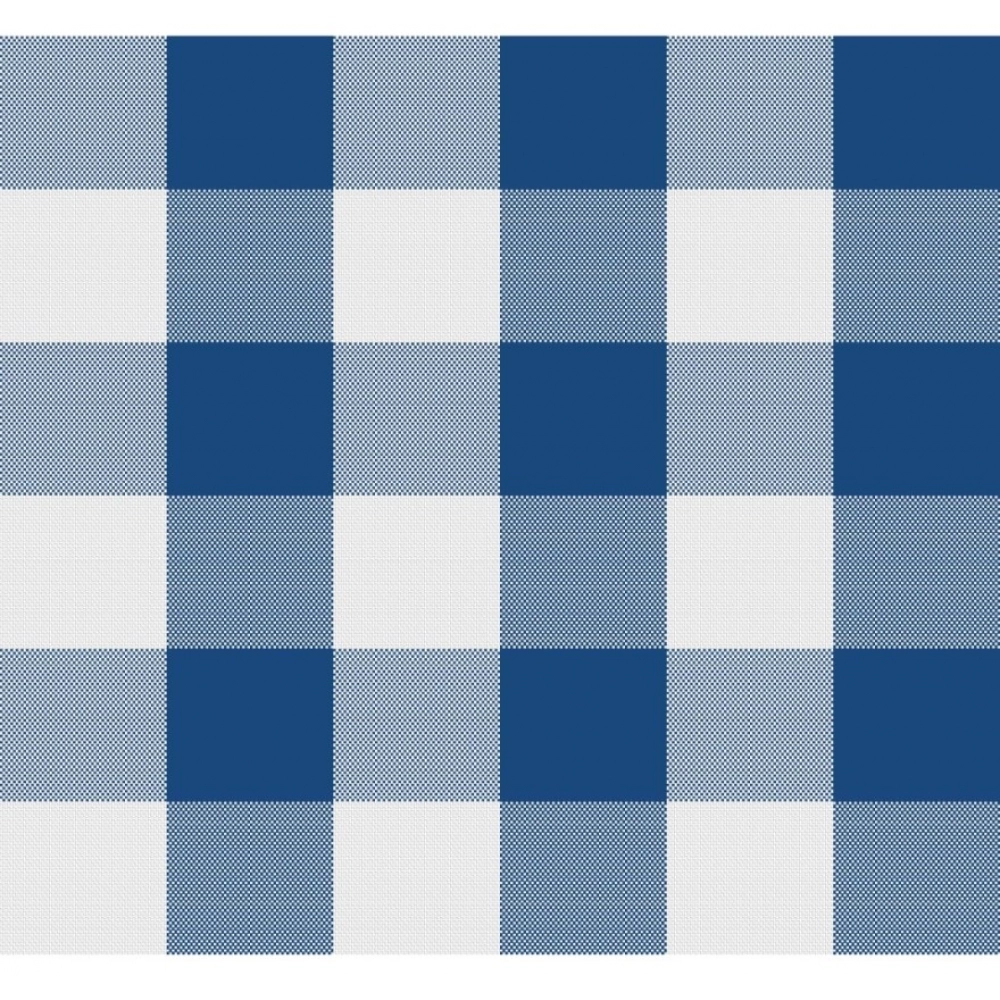 Checked Cotton Checks Table Cloth (Blue) - Image 2