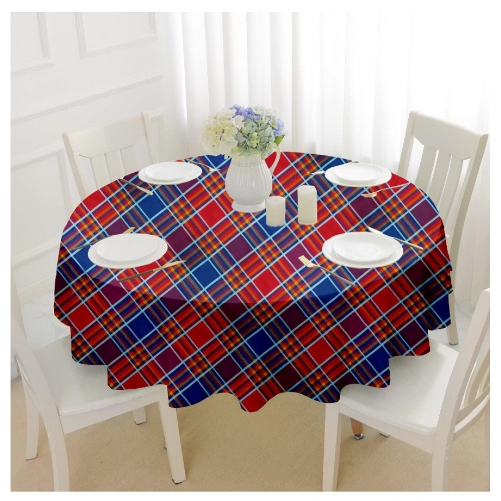 Checked Cotton Checks Table Cloth (Multicolor) - Image 4