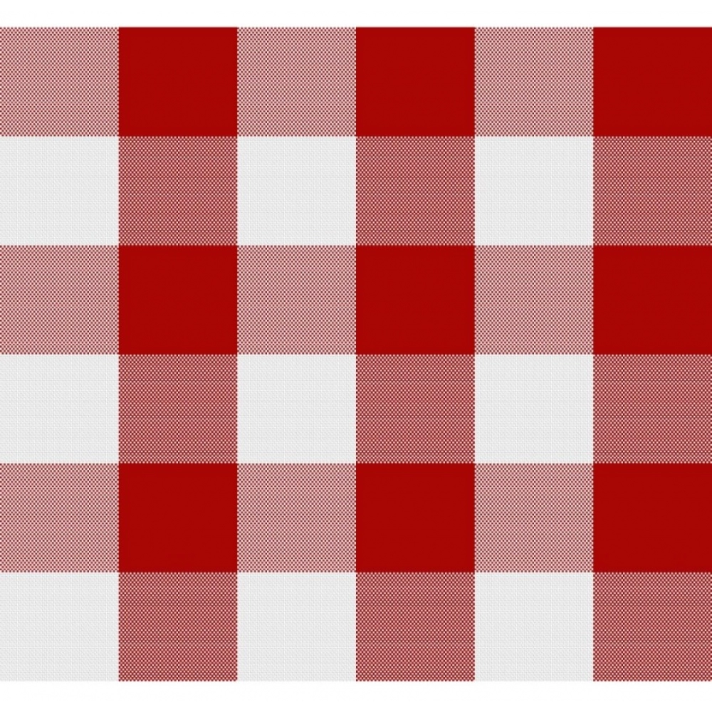 Checked Cotton Checks Table Cloth (Red) - Image 2