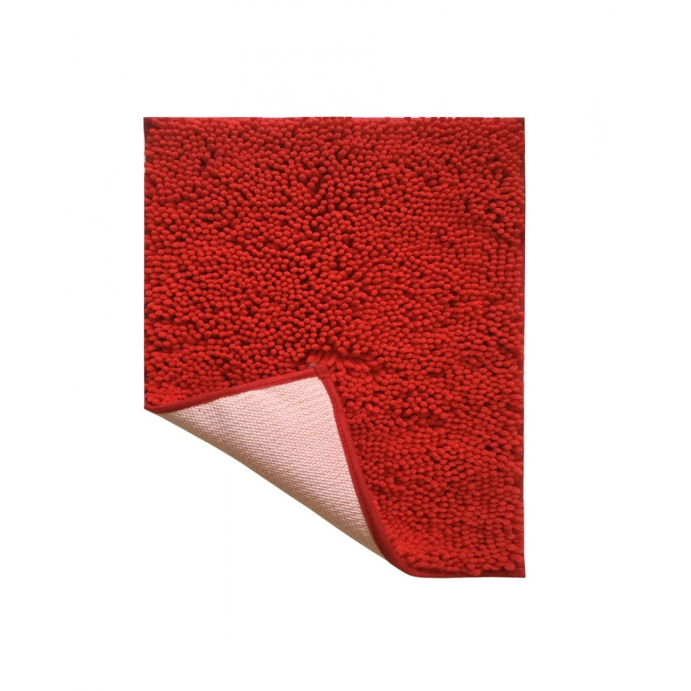 Solid Polyester Bathmat (Red) - Image 3