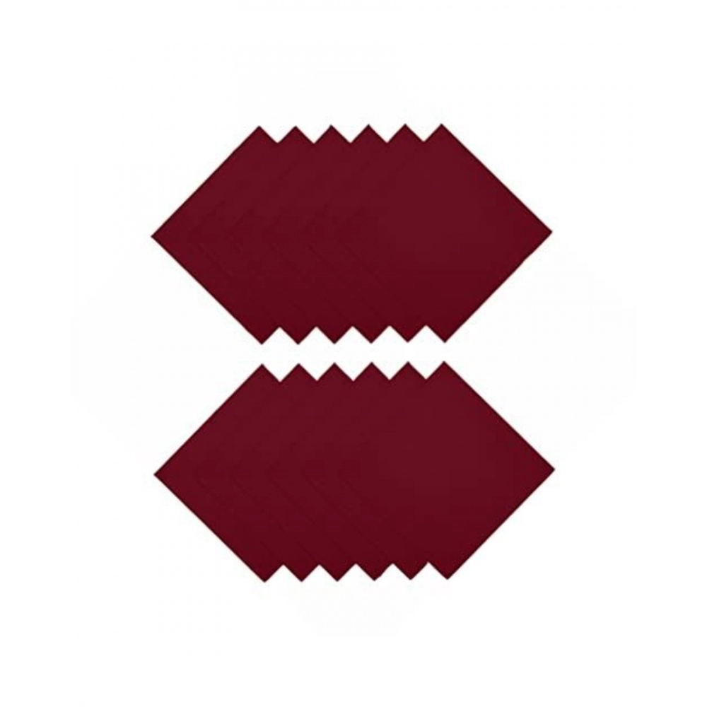 Solid Cotton Napkins Sets (Maroon) - Image 4