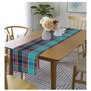 Checked Cotton Table Runners (Multicolor)