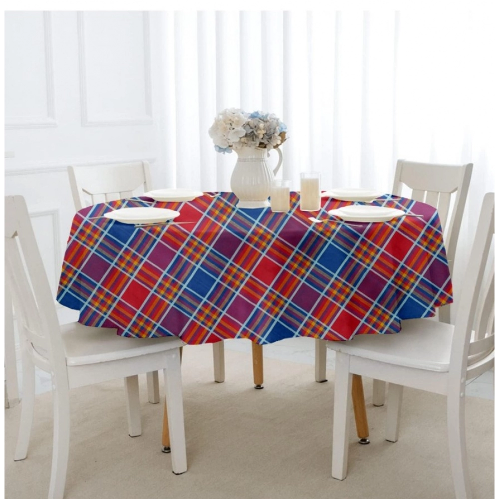 Checked Cotton Checks Table Cloth (Multicolor) - Image 5