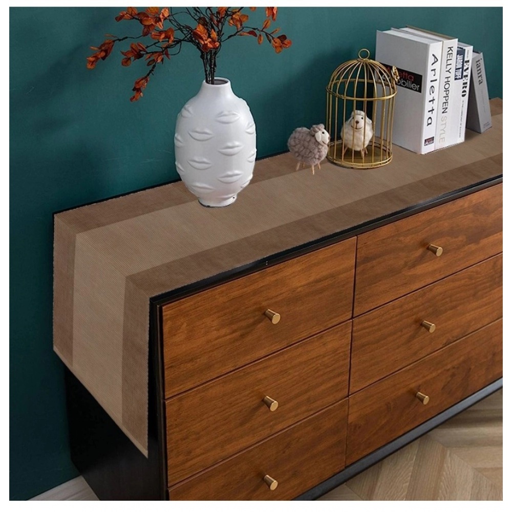 Striped Cotton Table Runners (Beige) - Image 2