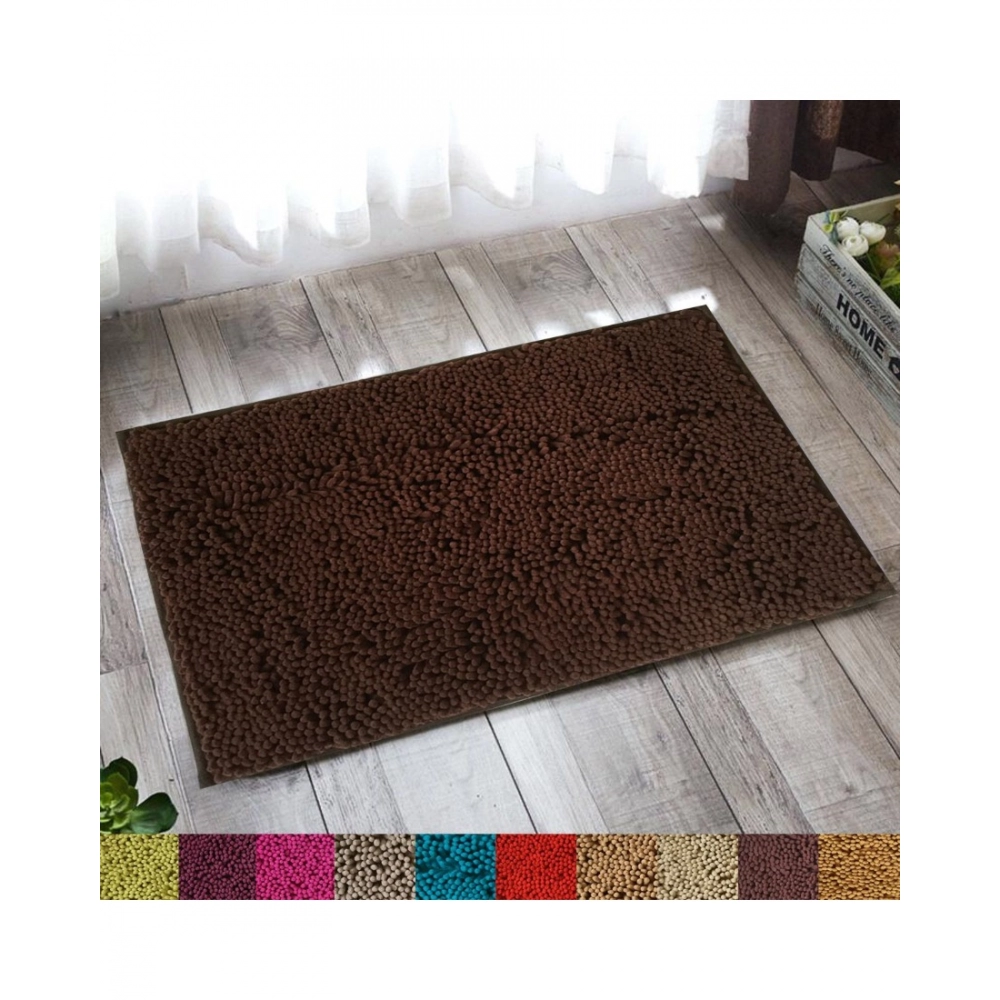 Solid Polyester Bathmat (Brown) - Image 5