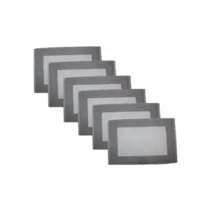 Ribbed Cotton Place Mats Sets (Grey)