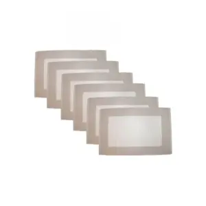 Ribbed Cotton Place Mats Sets (Cream)