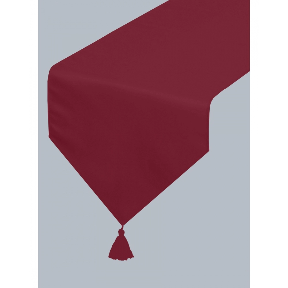 Solid Cotton Table Runners (Maroon) - Image 3