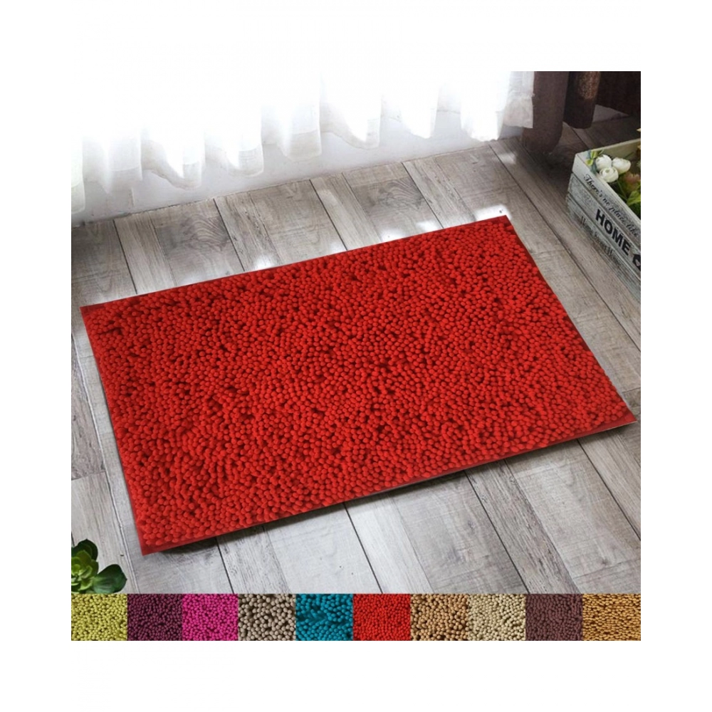 Solid Polyester Bathmat (Red) - Image 4